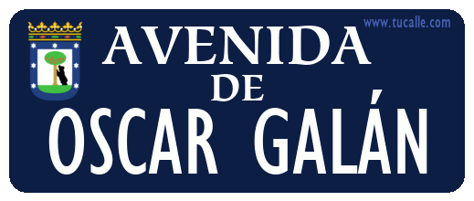 cartel_de_avenida-de-OSCAR GALÁN_en_madrid_antiguo